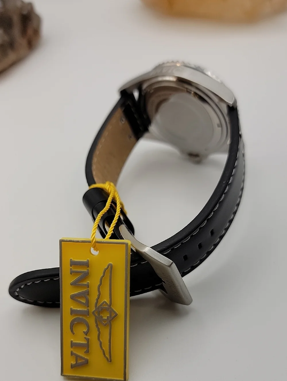 NWT Invicta Pro Diver Men's Watch - 43mm. Black Green 22072 Leather Strap